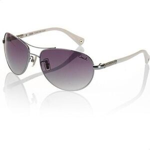Coach Allegra Aviator Sunglasses w/case and dust cloth